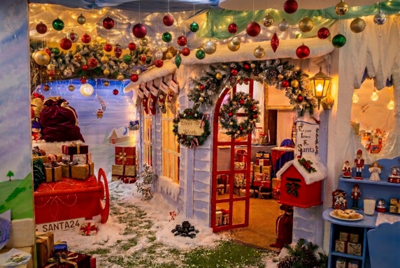 Elf's wrapping hut